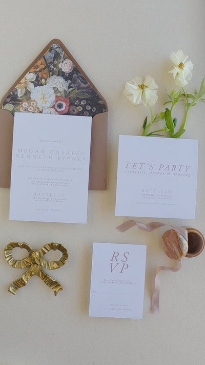 Modern Romantic Wedding Stationery