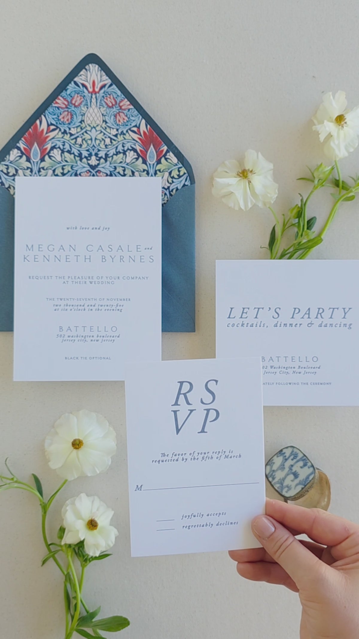 Modern Romantic Wedding Stationery