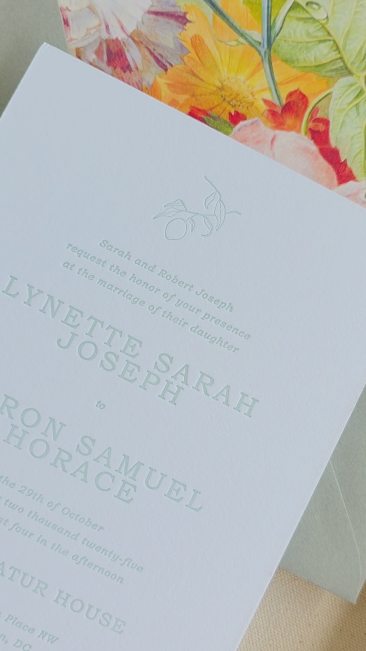 Modern Classic Wedding Invitation
