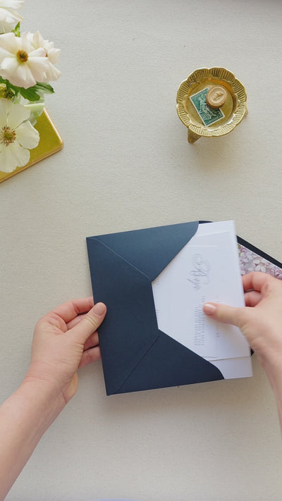 Classic Pearl Wedding Invitations